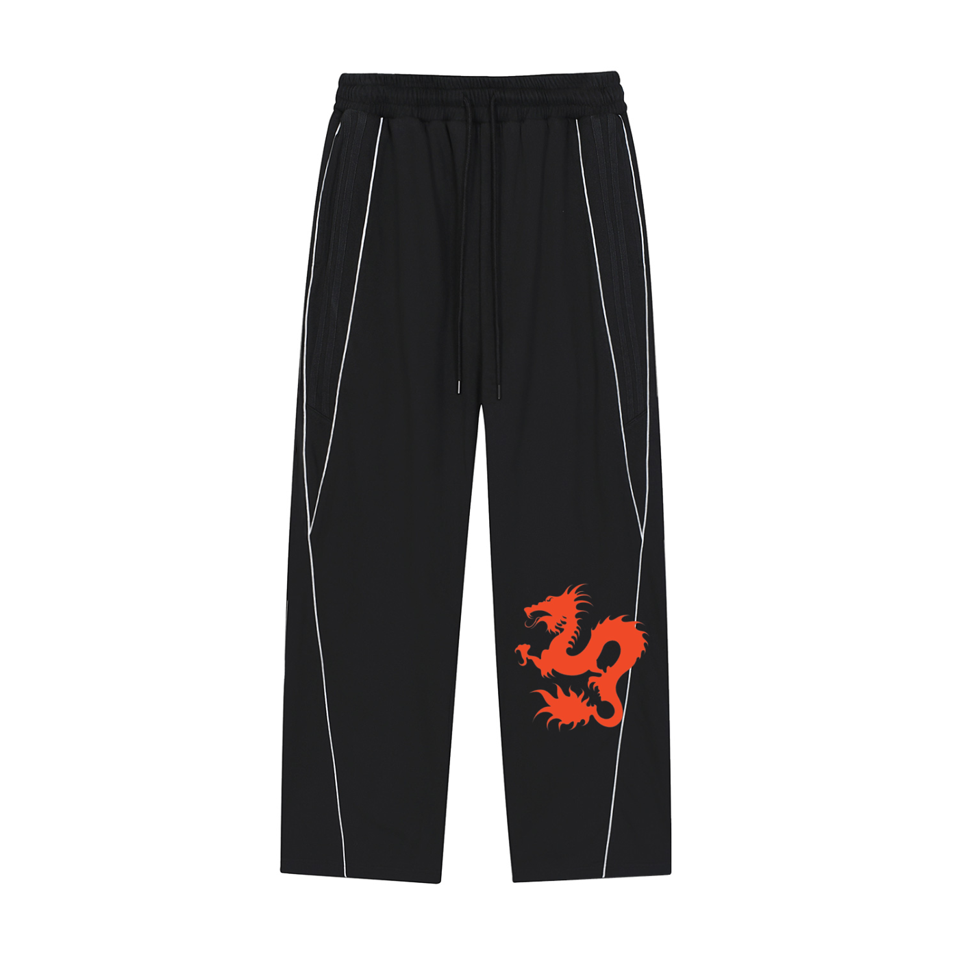 Yabujin //Striped Straight-Leg Sweatpants