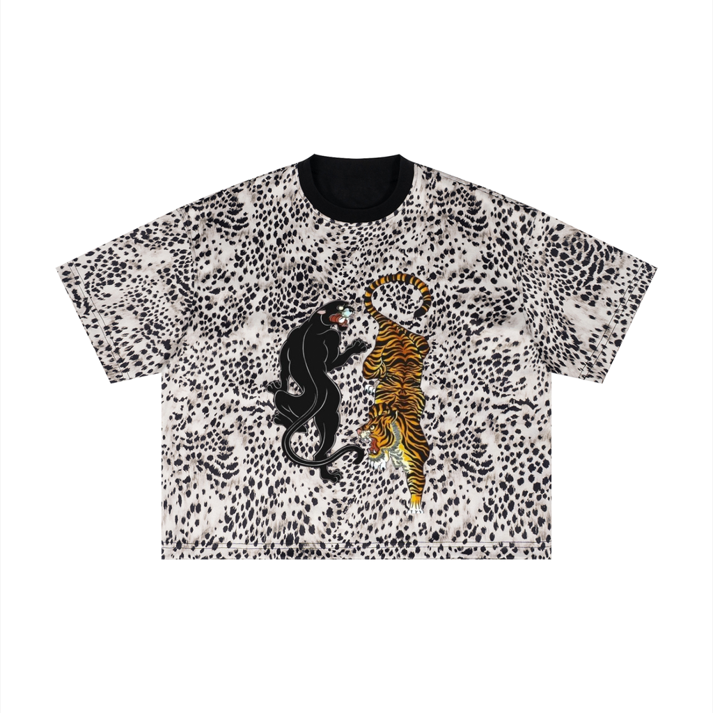 Leopard Print Boxy T-Shirt