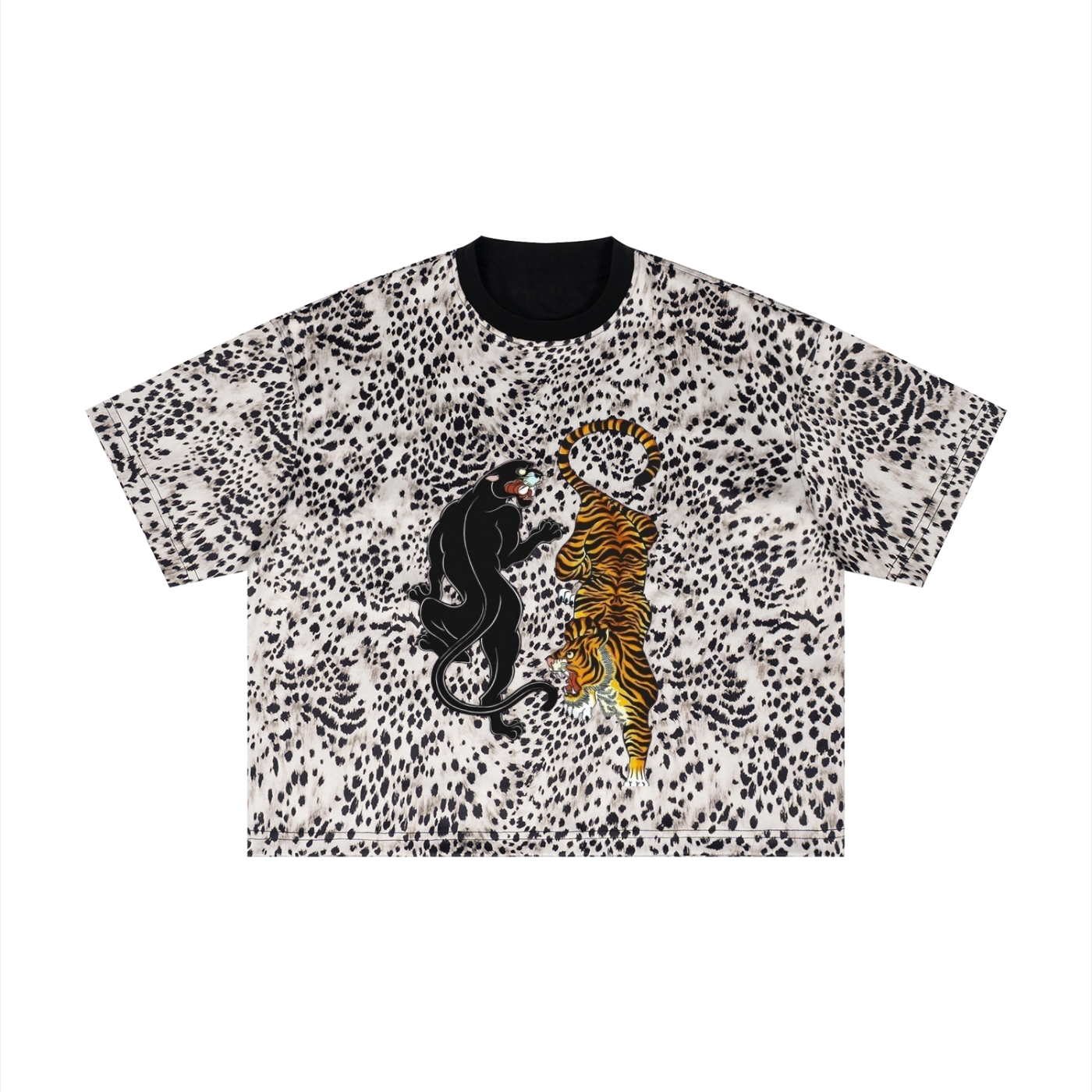 Leopard Print Boxy T-Shirt